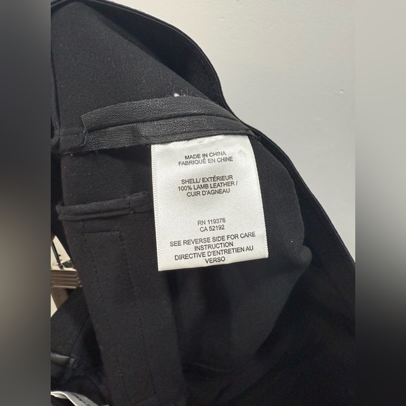 Helmut Lang Black Leather Leggings - Picture 9 of 12